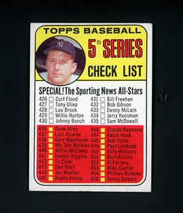 1969 Topps - 5th Series Checklist Mickey Mantle - #412 NM - Picture 1 of 2