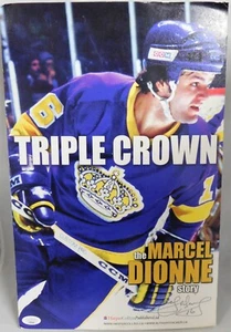 Marcel Dionne Los Angeles Kings Signed 10x16 Table Book Sign JSA Authenticated - Picture 1 of 4