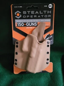 Stealth Operator OWB Right Handed Compact Pistol Holster - Coyote Tan - Picture 1 of 3