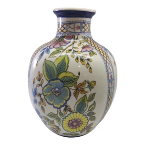 Italy Fiorentine Porcellane Ceramiche Floral Vase - Picture 1 of 10