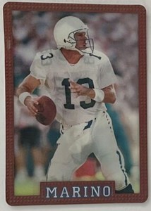 2002 Post Cereal #1 Dan Marino / Mark Clayton Miami Dolphins