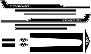 Stripe Set SYC YENKO- Black 69 Camaro - Picture 1 of 2