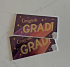 X2~PAPYRUS~Graduation Card / Money Enclosure~"Congrats GRAD"~Glitter~Sealed