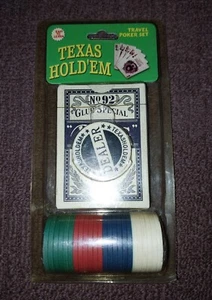 TEXAS HOLDEM TRAVEL EDITION BCG 92 GLUB SPECIAL POKER PLAYING CARDS. BN. VTG 90s - Picture 1 of 14