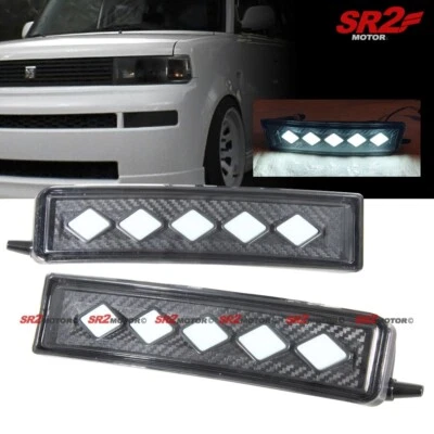 Parachoques delantero/niebla/luz DRL diamante aspecto carbono Scion xB 2003-2007 Foto 1 de 3