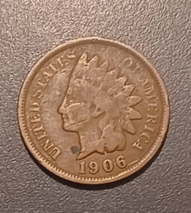 1906 Indian Head Cent US Old Coin Collection Circulated (#2) - Imagen 1 de 2