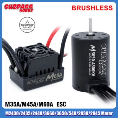 Surpass Hobby RC Brushless Motor 540 and 45A ESC Combo for 1/12 1/14 RC Car - Bild 1 von 4