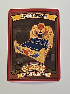 Webkinz Curio Shop #5 Bed of Pharaohs (A1-05/08) Series 1 Ganz Trading Card 2007