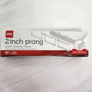2-in Prong Paper Fastener Bases 100 Count 2¾ Base Item 441-771 Office Supplies - Picture 1 of 7