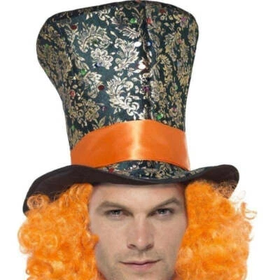Top Hat Mad Hatter with Orange Hair - Image 1 of 2
