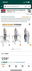 Rubbermaid Brute Foldable Cart - Picture 1 of 4