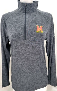 NEW Maryland Terrapins Terps Under Armour LS 1/4 Zip Pullover Shirt Women's M - Picture 1 of 9