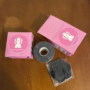 Breast Lift Tape Instant 2 boxes Black New In Box - Picture 1 of 6