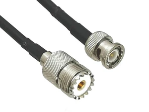 Cable RG58 BNC macho enchufe a UHF SO239 hembra conector recto RF puente coleta - Imagen 1 de 24