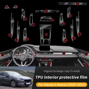 Car Interior Paint Protection Film PPF Anti-Scratch for Mazda 6 Atenza 2020-2023 - Picture 1 of 8