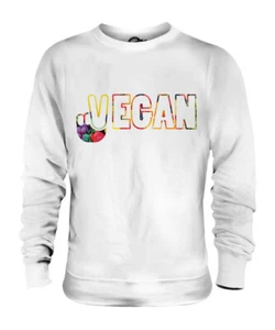 Vegano Símbolo de Paz Unisex Suéter Regalo Top Lifestyle Comida - Imagen 1 de 16