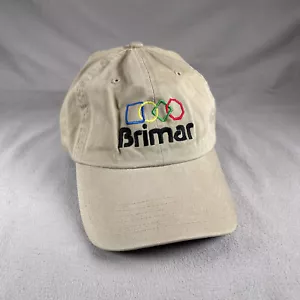 Brimar Industries Hat Men OS Beige Adjustable Strapback Cap Embroidered - Picture 1 of 10