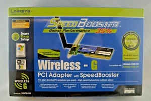 LINKSYS Wirless-G PCI Adapter w\SpeedBooster WMP54GS - Picture 1 of 4