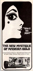 MADEIRA GOLD Original 1970 Pipe Tobacco Print Magazine Ad Ephemera Wall Decor - Picture 1 of 1