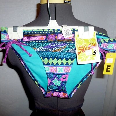 HOBIE Traje De Baño Floral Azul Verde Azulado Rosa BIKINI PARTE INFERIOR s NUEVO CON ETIQUETAS $39.99 (G97) Foto 1 de 2