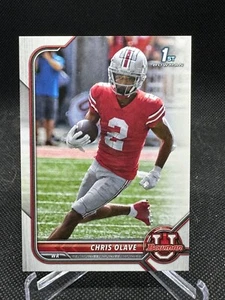 Chris Olave 2021-22 Bowman University (1st) #14 Ohio State - Picture 1 of 2