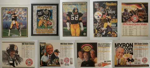 PITTSBURGH STEELERS Poster CHOICE Lambert SCHEDULE Bradshaw Harris Beer ORIGINAL Cover