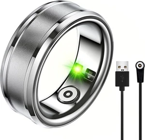 TWIEVO Size 9 - Bluetooth Wireless Smart Ring Fitness Tracker Jewelry with App - Picture 1 of 9