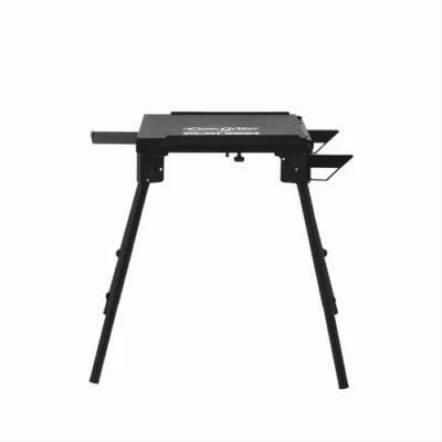  Estante lateral universal negro para parrilla de mesa de acero de alta resistencia para barbacoa al aire libre Foto 1 de 4