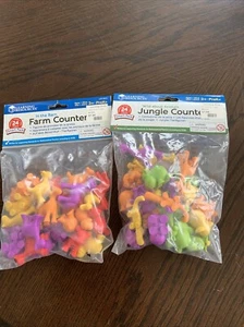 Learning Resources Counters - Set Of Farm & Jungle Counters - NEW - Picture 1 of 4