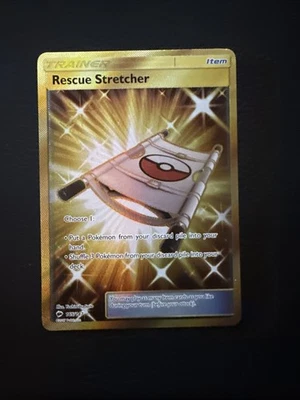 Rescue Stretcher 165/147 Pokemon Burning Shadows Secret Gold Rare Holo NM - Image 1 of 2