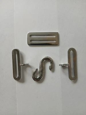 5 Snake serpent Belt Buckles (34mm belt size) With Adjuster Silver Tone Metal - Image 1 of 2