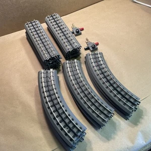 Lot of 22 MTH O Gauge Lot of Train REAL TRAX 031 Curves & Straights 10” +Lock On - Picture 1 of 13