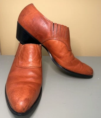 Botines occidentales vintage años 80 Capezio cuero caramelo para mujer talla 8 Foto 1 de 4
