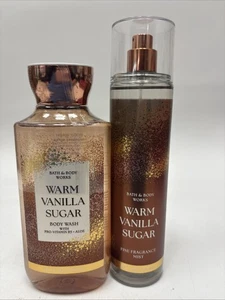 Bath & Body Works Warm Vanilla Sugar Gel Body Wash & Mist Set 1120-79 - Bild 1 von 2