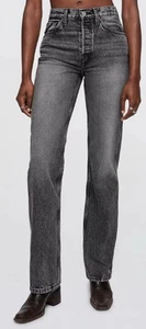 ReDone 90s High Rise Jeans Loose Fit Size 28 Smoke Wash BNWT - Picture 1 of 12
