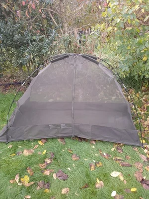 British Army Cot Mounted Mosquito Net Tent Camp Bed Insect Mesh - Image 1 of 4