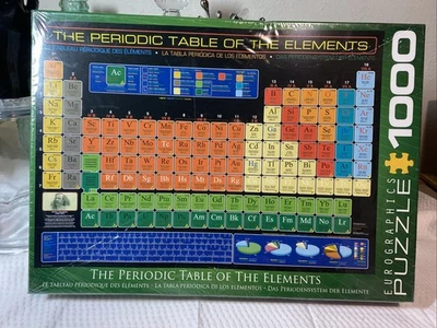 New Periodic Table of the Elements  Eurographics Jigsaw Puzzle 1000 Pc Sealed - Image 1 of 4