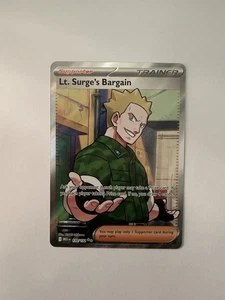 Lt. Surge's Bargain 170/132 Ultra Rare Full Art Pokemon Mega Evolution MINT - Picture 1 of 2