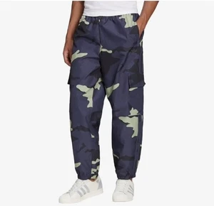 Herren Adidas Originals Blau Nylon Camouflage Jogginghose Gr. 2XL Kordelzug - Bild 1 von 6