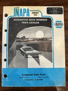 napa automotive quick reference pack catalog 1974 - Picture 1 of 3
