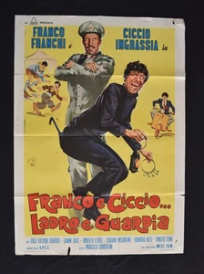 MANIFESTO 2F  LADRO E GUARDIA franco franchi ciccio ingrassia - Imagen 1 de 1