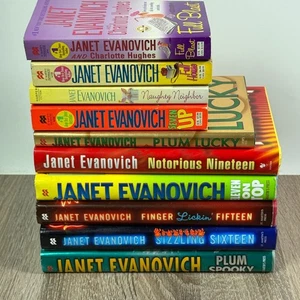 Lot of 10 Janet Evanovich Books Stephanie Plum Series Mix Hardcover & Paperback - Bild 1 von 8