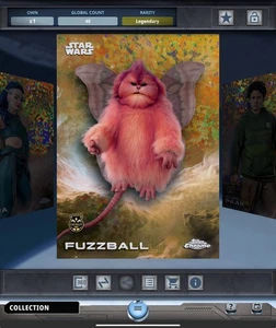 Star Wars Card Trader LEGENDARY Chrome 2025 Gold Mini Diamond FUZZBALL - Picture 1 of 2