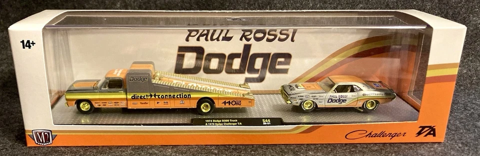 Camión Dodge D300 M2 1974 y Challenger S44 Super Chase 1970 1 de 250 en todo el mundo Foto 1 de 4