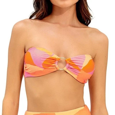 VIX - Top de bikini sin tirantes con anillo Martinica Greta Foto 1 de 4