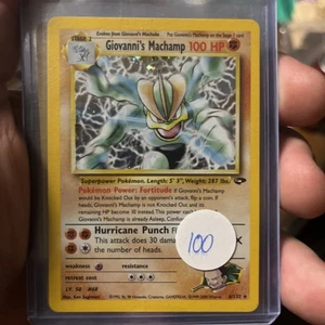 Pokémon TCG Giovanni's Machamp Holo Unlimited Rare - Picture 1 of 2