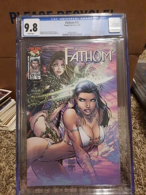 Fathom 12 Cgc 9.8 Image Top Cow 2000 1st Print GREAT Michael Turner Cover NM WP - Image 1 of 4