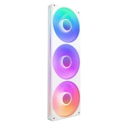 NZXT F360 RGB Core White with 3 fans 360mm single frame RGB fan RF-U36HF-W1 FN22 - Image 1 of 4