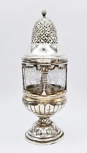 18TH CENTURY CONTINENTAL SOLID SILVER SUGAR CASTER - Possibly ITALIAN STATES - Picture 1 of 12