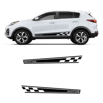calcomanías laterales a cuadros Kia Sportage Foto 1 de 2